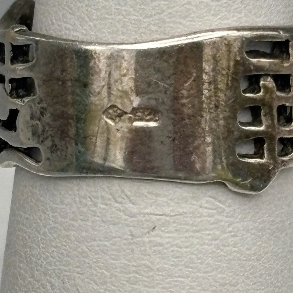 Vintage Sterling Silver Ring Music Treble Cleff Size 5.5 Wide Band Teacher
